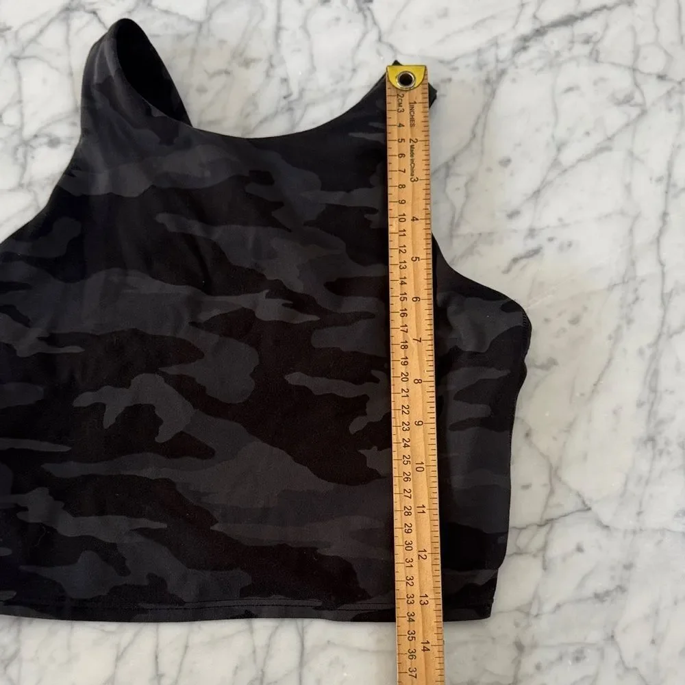 Women's Athleta Conscious Crop Camouflage Sports Bra Sz XS Buttery Soft